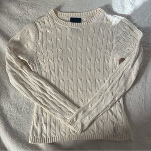 Polo Jean Co. Ralph Lauren White Knit Sweater
